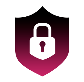 High-security lock icon — features a 21mm auto-deadbolt, recessed design for attack resistance, and drill-resistant steel bolts for enhanced protection.