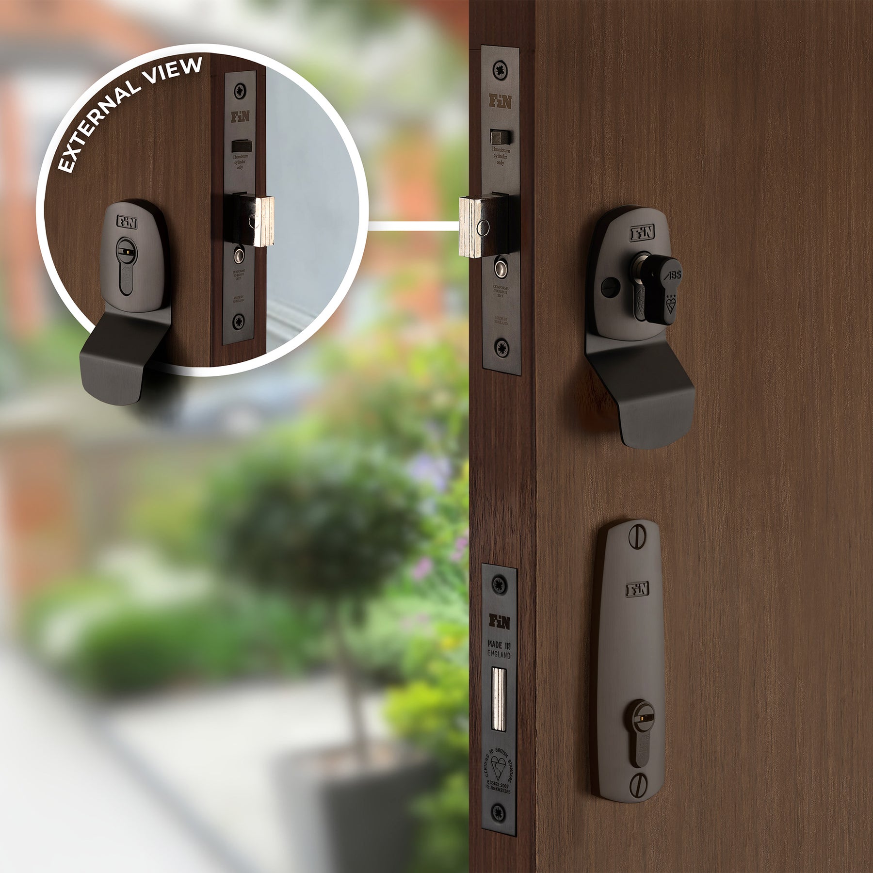 Dual Door Lock Set - Matt Bronze – FinFort Locks