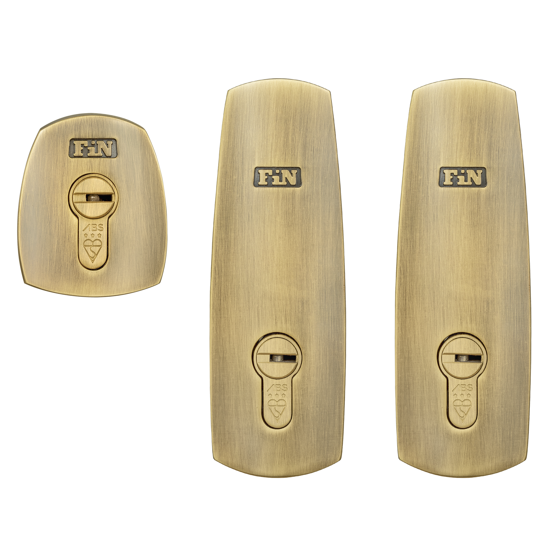 Triple Door Lock Set - Antique Brass – FinFort