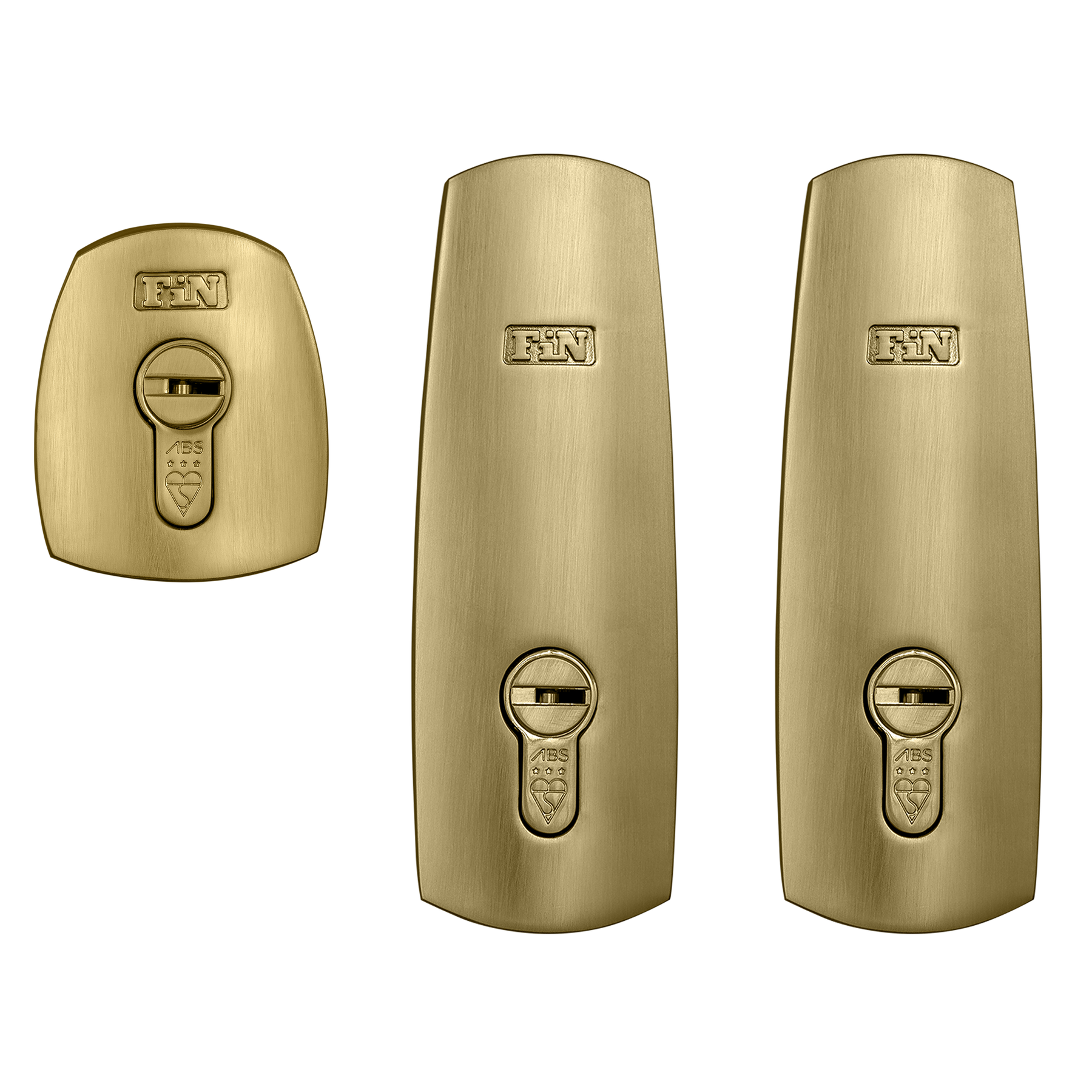 Triple Door Lock Set - Satin Brass – FinFort