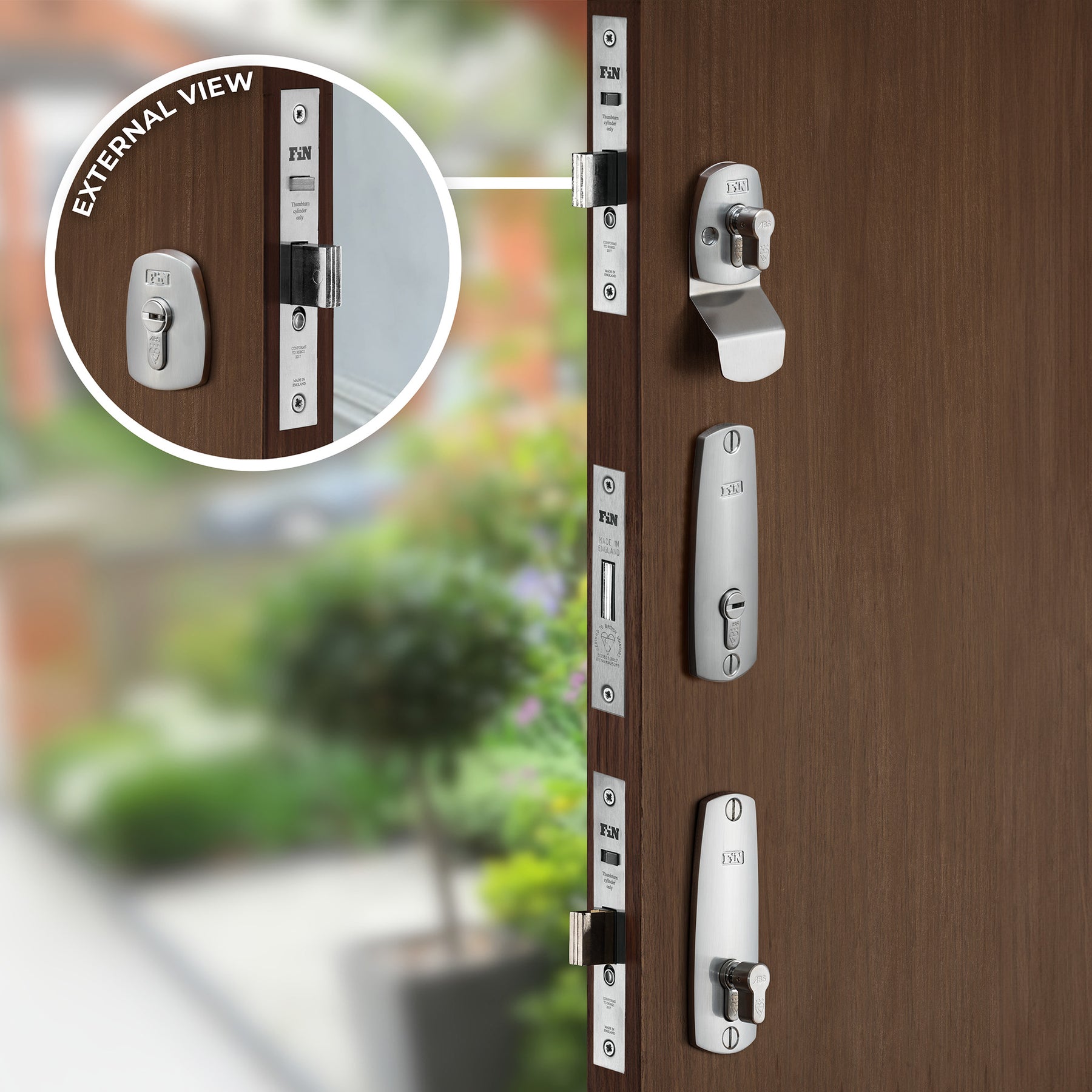 Triple Door Lock Set - Satin Chrome – FinFort Locks